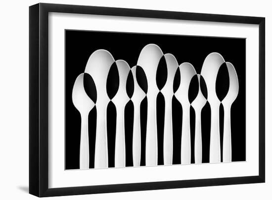 Spoons Abstract: Forest-Jacqueline Hammer-Framed Photographic Print