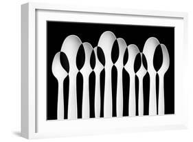 Spoons Abstract: Forest-Jacqueline Hammer-Framed Photographic Print