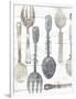 Spoons and Forks II Neutral-Albena Hristova-Framed Art Print