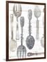 Spoons and Forks II Neutral-Albena Hristova-Framed Art Print