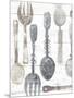 Spoons and Forks II Neutral-Albena Hristova-Mounted Art Print