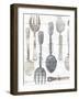 Spoons and Forks II Neutral-Albena Hristova-Framed Art Print