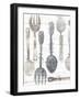 Spoons and Forks II Neutral-Albena Hristova-Framed Art Print