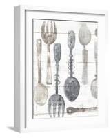 Spoons and Forks II Neutral-Albena Hristova-Framed Art Print