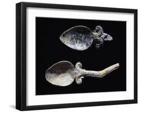 Spoons in Bone from Grave Goods of Tomb in Montetosto Burial Site, Cerveteri, Lazio, Italy-null-Framed Giclee Print