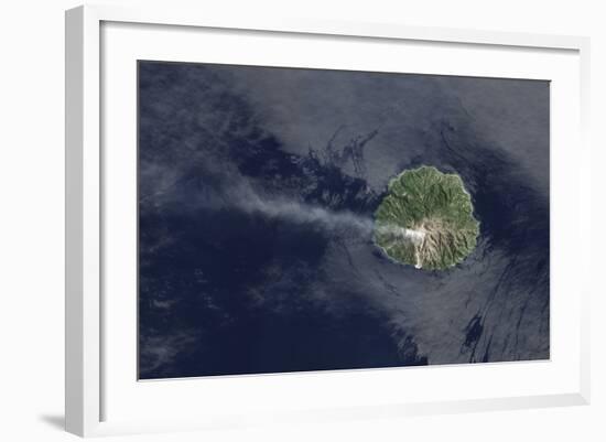 Sporadic Eruptions from Paluweh Volcano-null-Framed Photographic Print