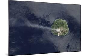 Sporadic Eruptions from Paluweh Volcano-null-Mounted Photographic Print