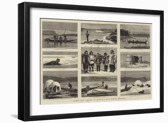 Sport and Travel in Hudson's Bay, North America-Joseph Nash-Framed Giclee Print