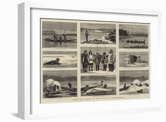 Sport and Travel in Hudson's Bay, North America-Joseph Nash-Framed Giclee Print