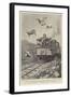 Sport and War, Shooting Partridges from an Armoured Train-William T. Maud-Framed Giclee Print