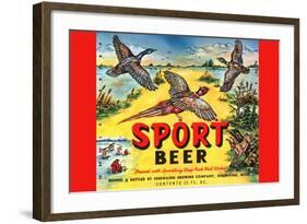 Sport Beer-null-Framed Art Print