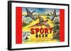 Sport Beer-null-Framed Art Print