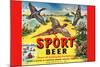 Sport Beer-null-Mounted Art Print