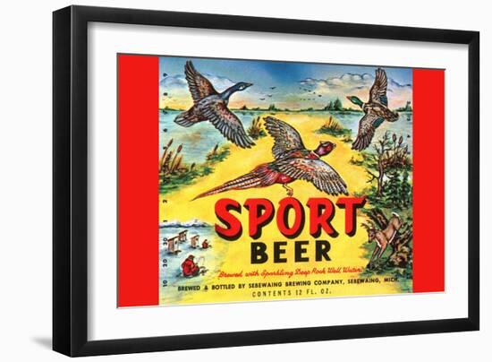 Sport Beer-null-Framed Art Print