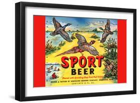 Sport Beer-null-Framed Art Print