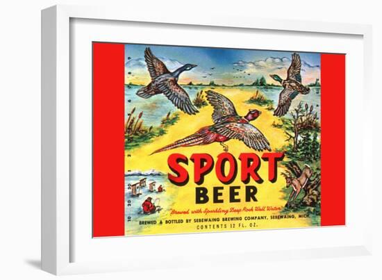 Sport Beer-null-Framed Art Print