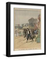 Sport for the Disabled at Nogent-Sur-Marne, Men with Wooden Legs Competing for First Place-Henri Meyer-Framed Art Print