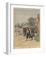 Sport for the Disabled at Nogent-Sur-Marne, Men with Wooden Legs Competing for First Place-Henri Meyer-Framed Art Print