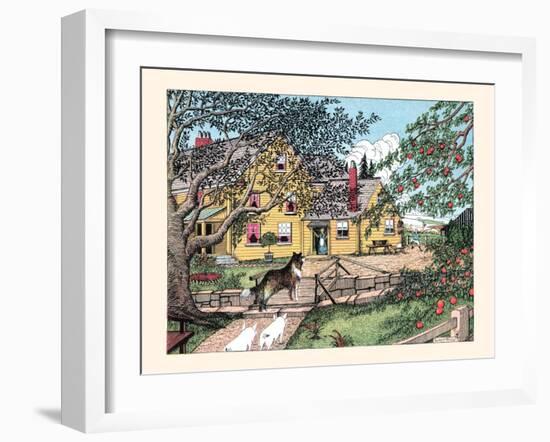 Sport Has Found the Little Pigs, He Shouted-Luxor Price-Framed Art Print