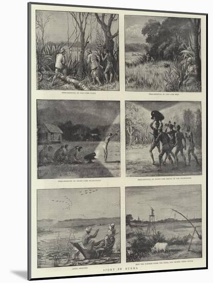 Sport in Burma-Harry Hamilton Johnston-Mounted Giclee Print