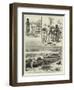 Sport in Ceylon, Shooting a Man-Eating Crocodile-null-Framed Giclee Print