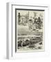 Sport in Ceylon, Shooting a Man-Eating Crocodile-null-Framed Giclee Print