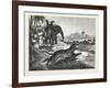 Sport in India, Hunting Antelopes with the Cheetah, 1876. Antelope, Animal, Big Cat, Wild Cat-null-Framed Giclee Print