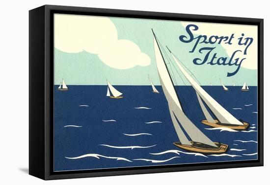 Sport in Italy, Sailing-null-Framed Stretched Canvas