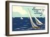 Sport in Italy, Sailing-null-Framed Art Print