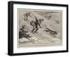 Sport in Lapland, a Wolf-Hunt on Ski-William T. Maud-Framed Giclee Print