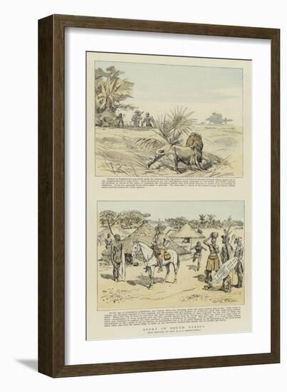 Sport in South Africa-Charles Edwin Fripp-Framed Giclee Print