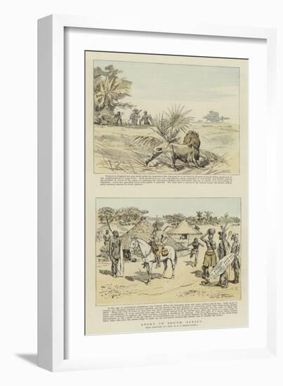 Sport in South Africa-Charles Edwin Fripp-Framed Giclee Print