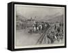 Sport in the Austrian Tyrol, a Peasants' Race at Meran-null-Framed Stretched Canvas