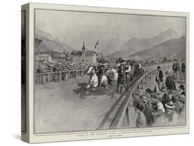 Sport in the Austrian Tyrol, a Peasants' Race at Meran-null-Stretched Canvas
