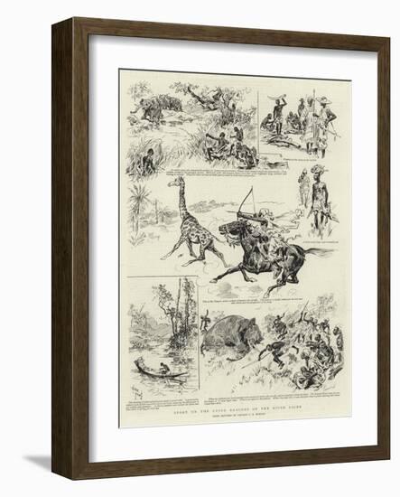 Sport on the Upper Reaches of the River Niger-null-Framed Giclee Print