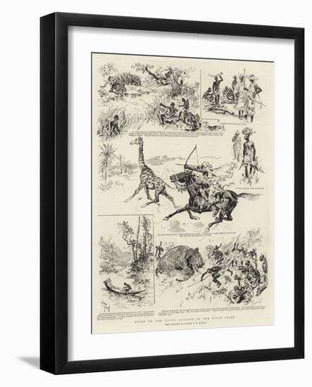 Sport on the Upper Reaches of the River Niger-null-Framed Giclee Print