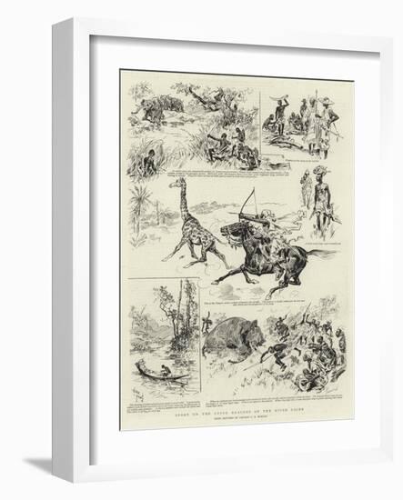 Sport on the Upper Reaches of the River Niger-null-Framed Giclee Print