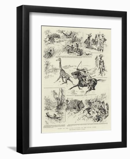 Sport on the Upper Reaches of the River Niger-null-Framed Giclee Print