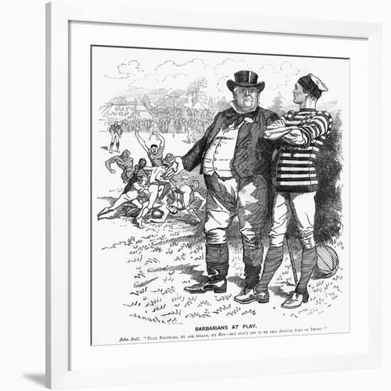 Sport, Rugby, Cartoon-null-Framed Art Print