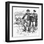 Sport, Rugby, Cartoon-null-Framed Art Print