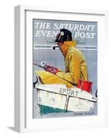 "Sport" Saturday Evening Post Cover, April 29,1939-Norman Rockwell-Framed Premium Giclee Print