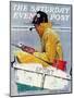 "Sport" Saturday Evening Post Cover, April 29,1939-Norman Rockwell-Mounted Premium Giclee Print