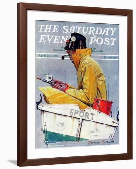 "Sport" Saturday Evening Post Cover, April 29,1939-Norman Rockwell-Framed Giclee Print