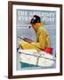 "Sport" Saturday Evening Post Cover, April 29,1939-Norman Rockwell-Framed Giclee Print