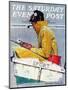 "Sport" Saturday Evening Post Cover, April 29,1939-Norman Rockwell-Mounted Giclee Print