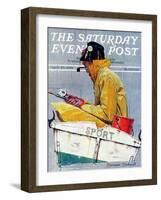 "Sport" Saturday Evening Post Cover, April 29,1939-Norman Rockwell-Framed Giclee Print