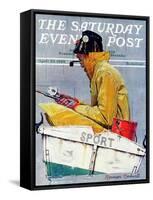 "Sport" Saturday Evening Post Cover, April 29,1939-Norman Rockwell-Framed Stretched Canvas