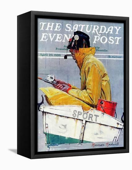 "Sport" Saturday Evening Post Cover, April 29,1939-Norman Rockwell-Framed Stretched Canvas