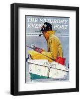 "Sport" Saturday Evening Post Cover, April 29,1939-Norman Rockwell-Framed Premium Giclee Print