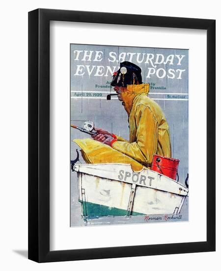 "Sport" Saturday Evening Post Cover, April 29,1939-Norman Rockwell-Framed Premium Giclee Print
